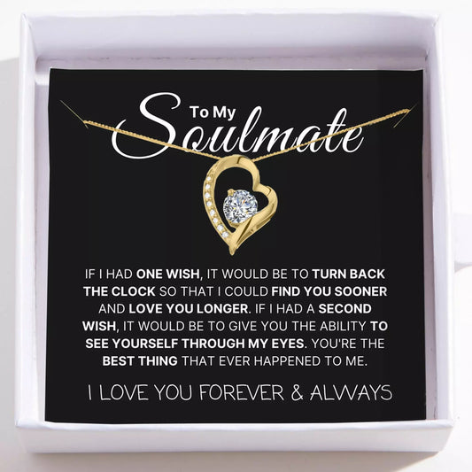 Love Heart Necklace For Soulmate - Find You Sooner And Love You Longer