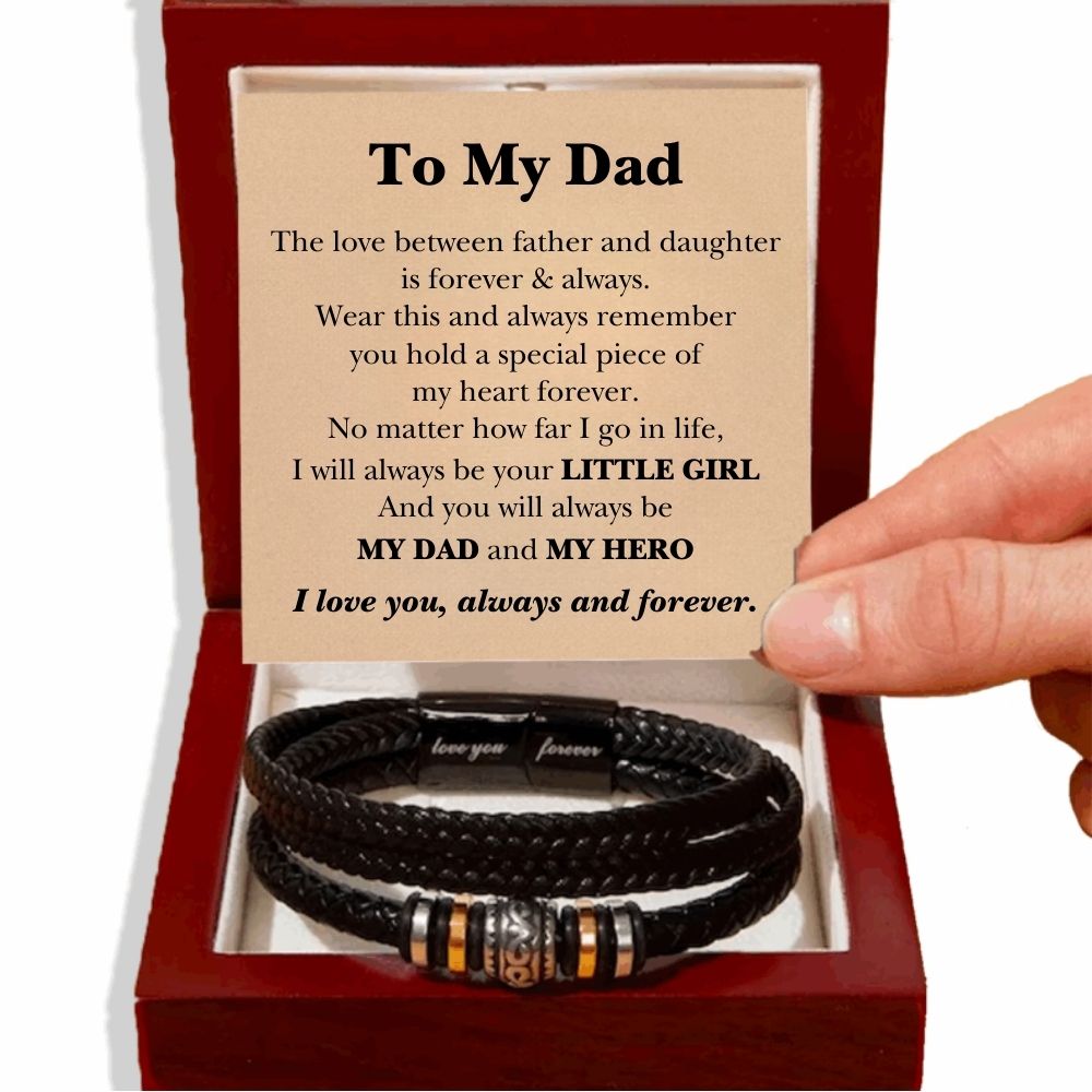 To My Dad 'Love You Forever' Bracelet
