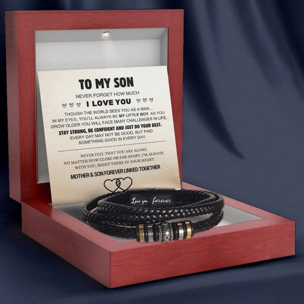 Mother And Son 'Love You Forever' Bracelet