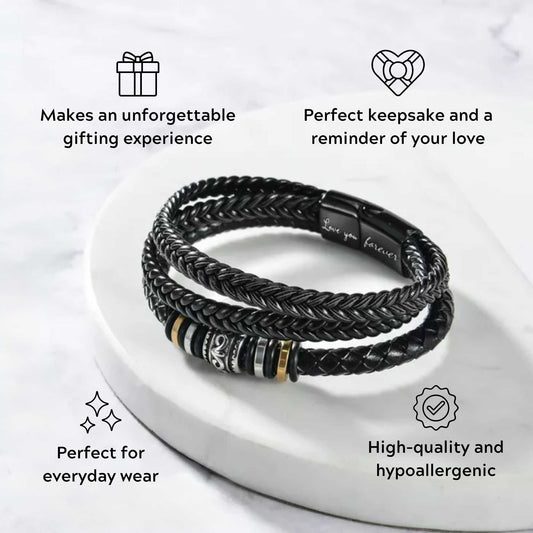 To My Husband 'Love You Forever' Bracelet