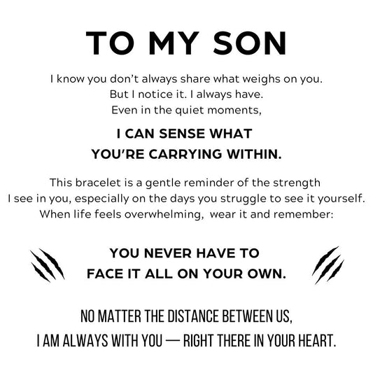 To My Son - Tiger Eye Protection Bracelet