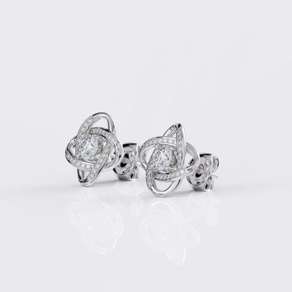 Love Knot Earrings For Mum - I Love You Forever
