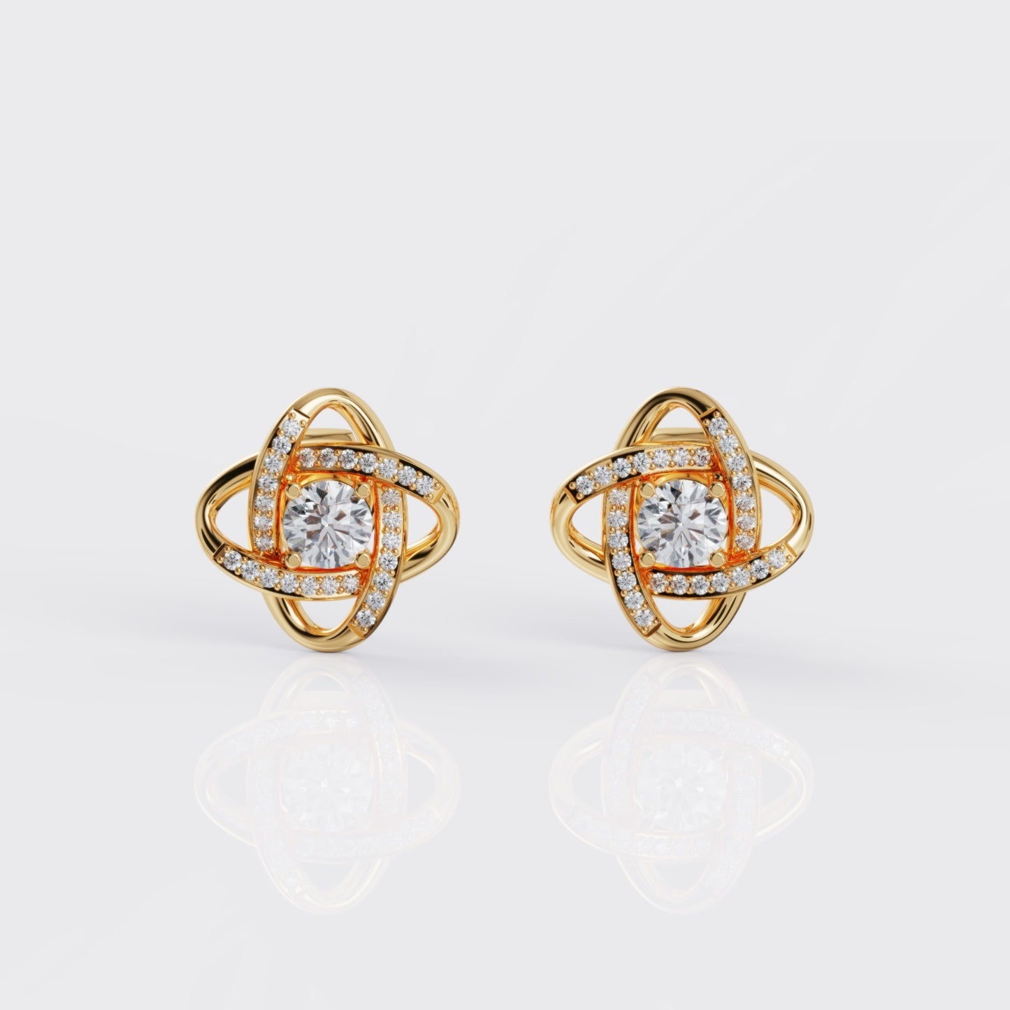 Love Knot Earrings For Mum - I Love You Forever