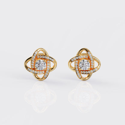 Love Knot Earrings For Mum - I Love You Forever