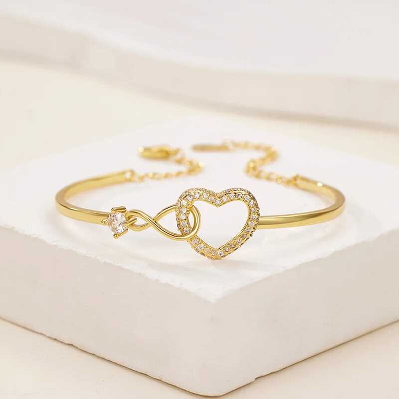 Infinity Heart Bracelet For Mum