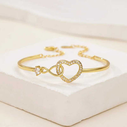 Infinity Heart Bracelet For Mum