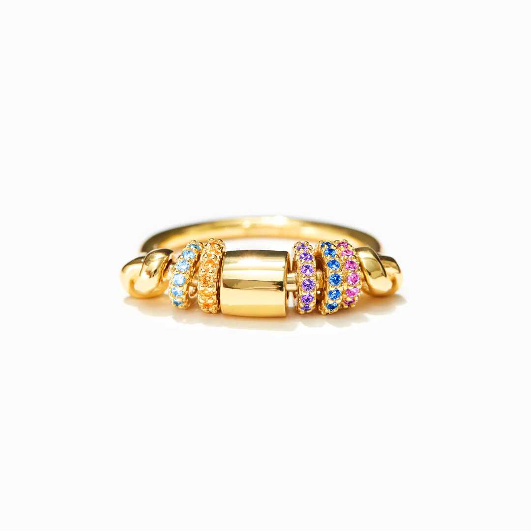Beads Spinner Ring