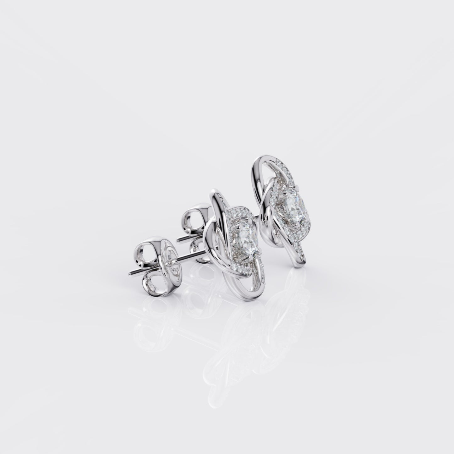 Love Knot Earrings For Mum - I Love You Forever