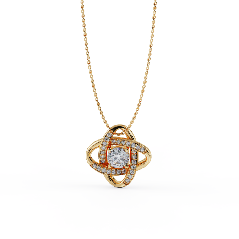 Love Knot Necklace To My Wife - I Can't Live Without You
