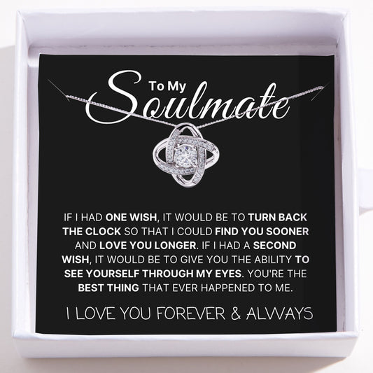 Love Knot Necklace For Soulmate - Find You Sooner And Love You Longer