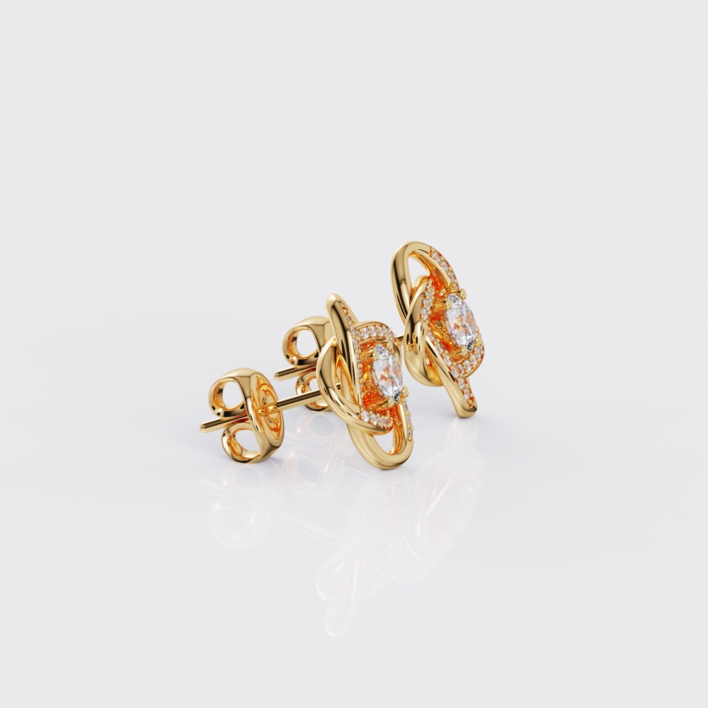 Love Knot Earrings For Mum - I Love You Forever