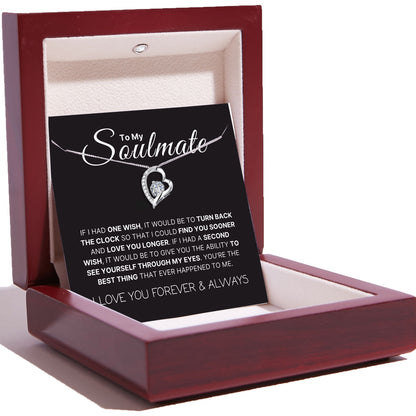 Love Heart Necklace For Soulmate - Find You Sooner And Love You Longer
