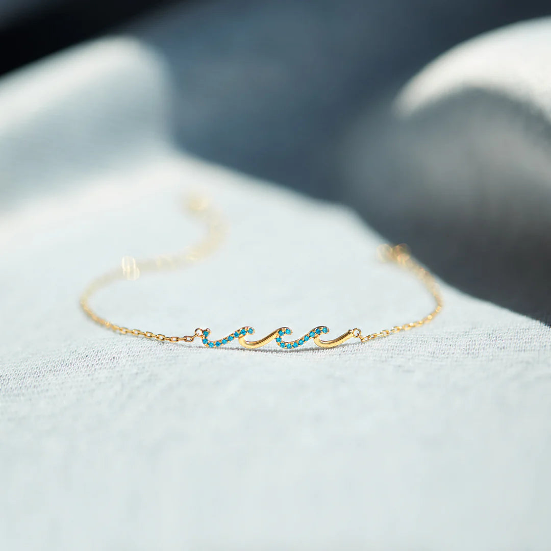 To My Sister - Triple Wave Friendship Matching Bracelet