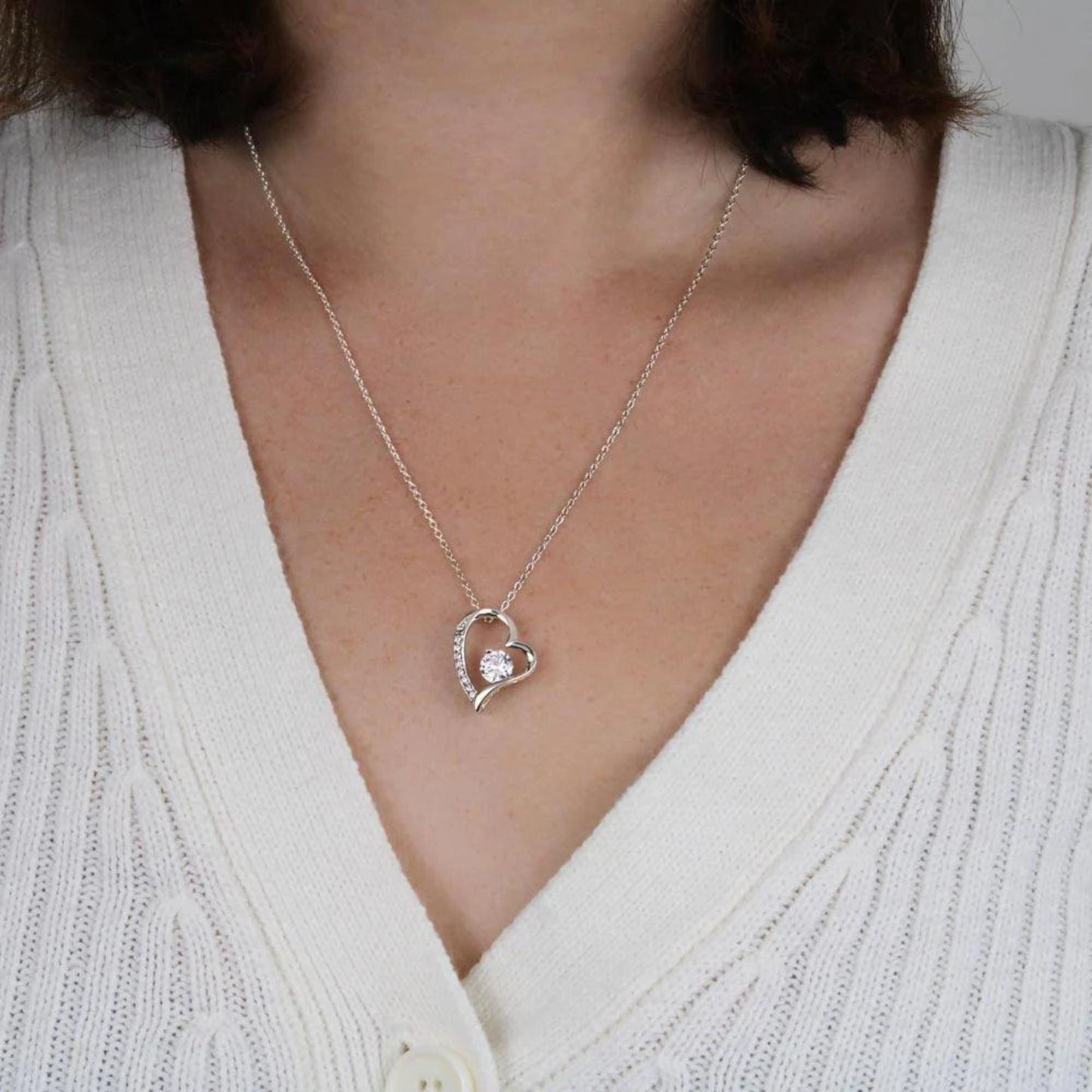 Love Heart Necklace For Soulmate -  The Day I Met You