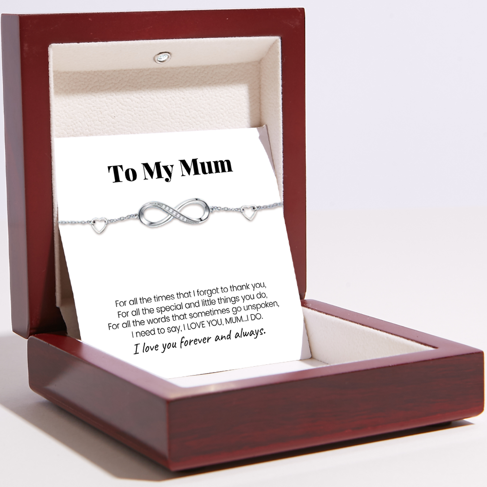 Infinite Love Bracelet For Mum - I Love You Forever