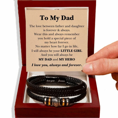 To My Dad 'Love You Forever' Bracelet