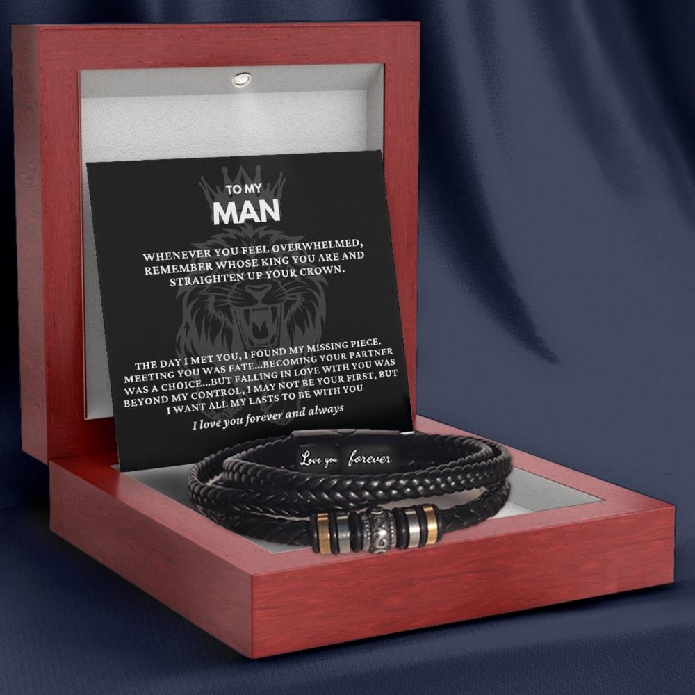 To My Man 'Love You Forever' Bracelet