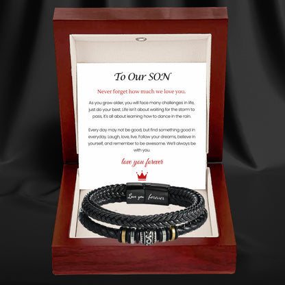 Mother And Son 'Love You Forever' Bracelet