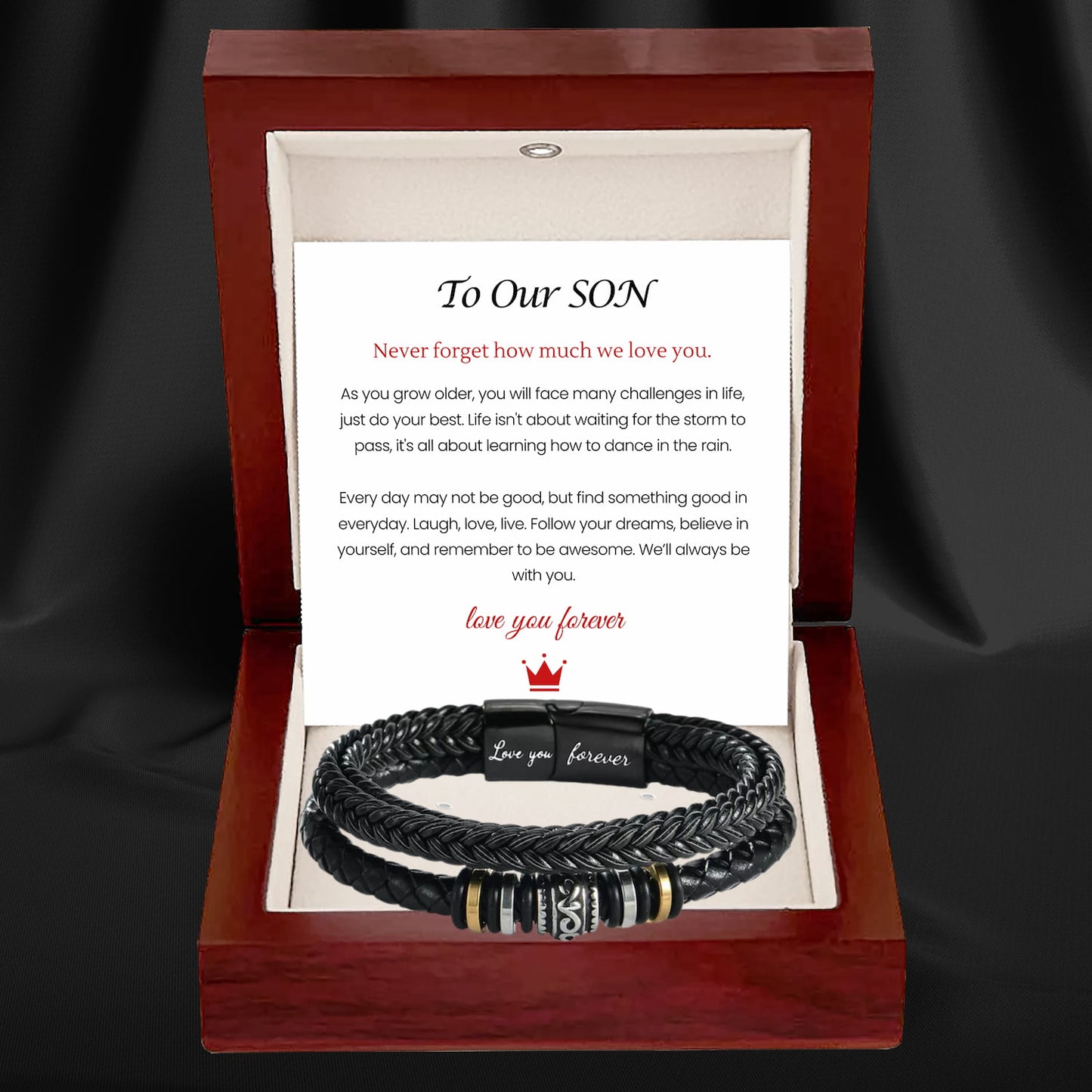 Mother And Son 'Love You Forever' Bracelet