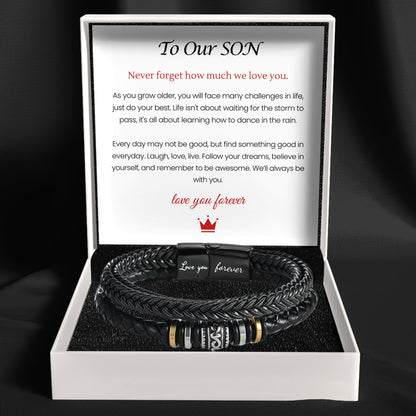 Mother And Son 'Love You Forever' Bracelet