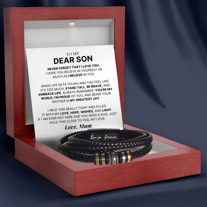Mother And Son 'Love You Forever' Bracelet