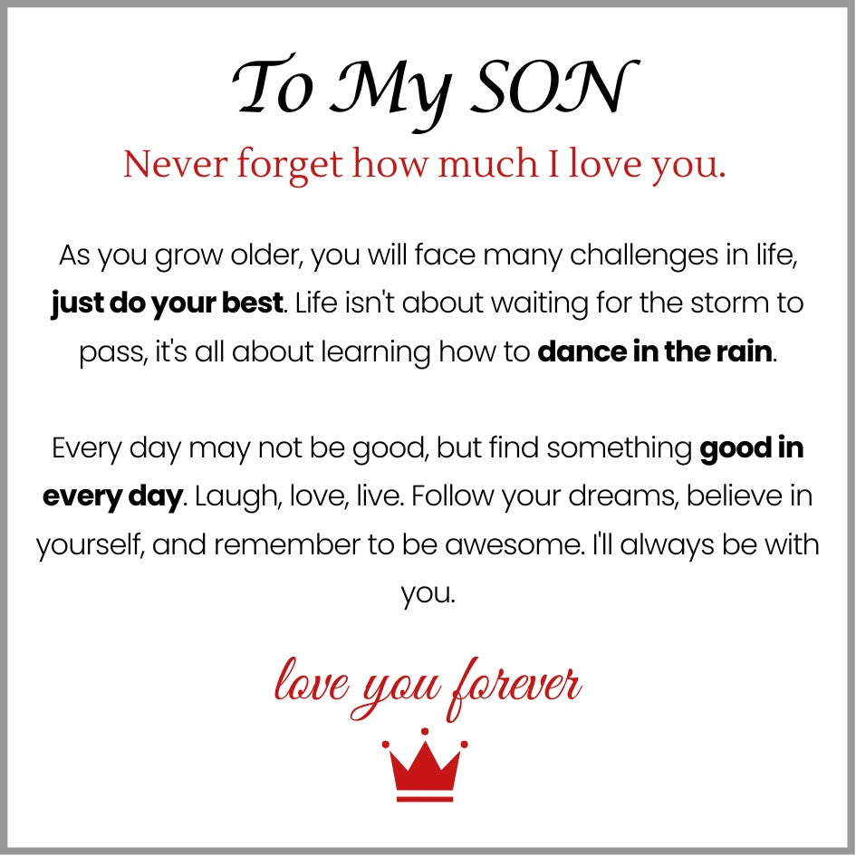 Mother And Son 'Love You Forever' Bracelet