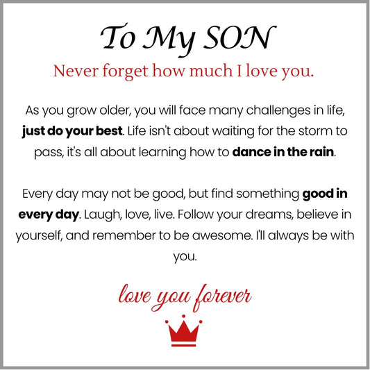 Mother And Son 'Love You Forever' Bracelet
