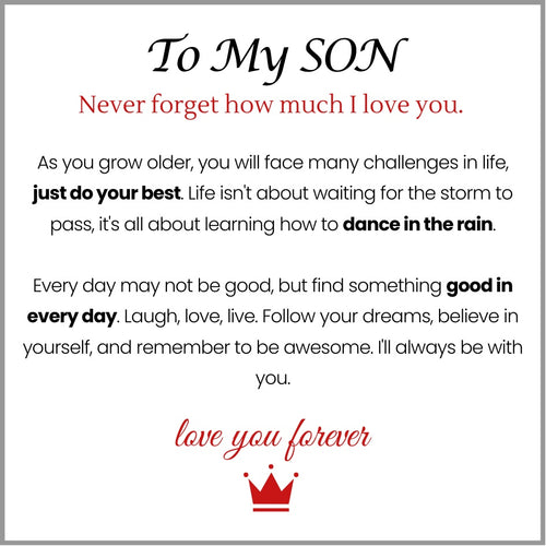 Mother And Son 'Love You Forever' Bracelet