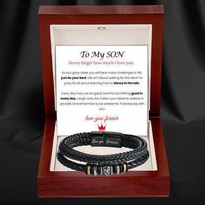 Mother And Son 'Love You Forever' Bracelet