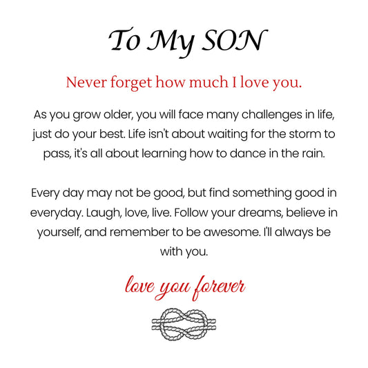 To My Son - Forever Together Name Bracelet