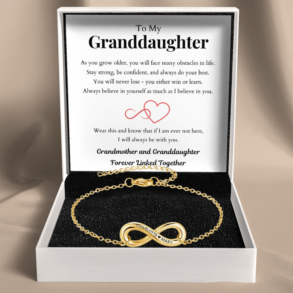 Infinity Name Bracelet for Granddaughter