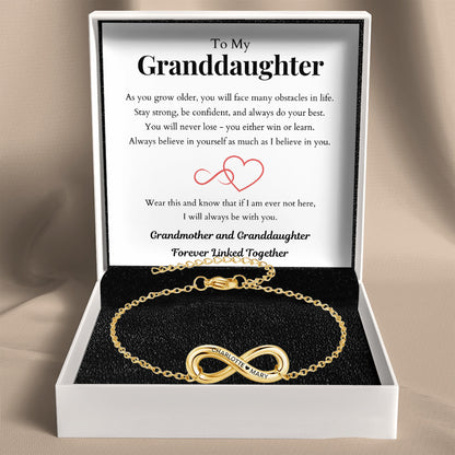 Infinity Name Bracelet for Granddaughter
