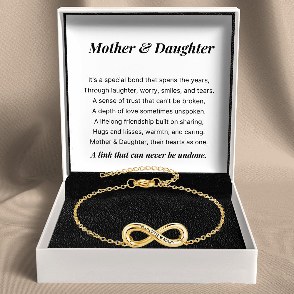 Infinity Name Bracelet for Daughter