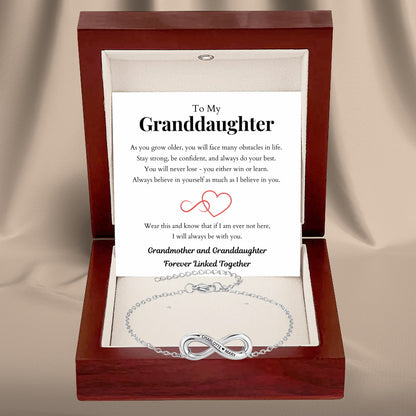Infinity Name Bracelet for Granddaughter