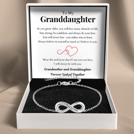 Infinity Name Bracelet for Granddaughter