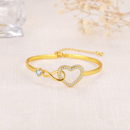To My Wife - Infinity Heart Bracelet