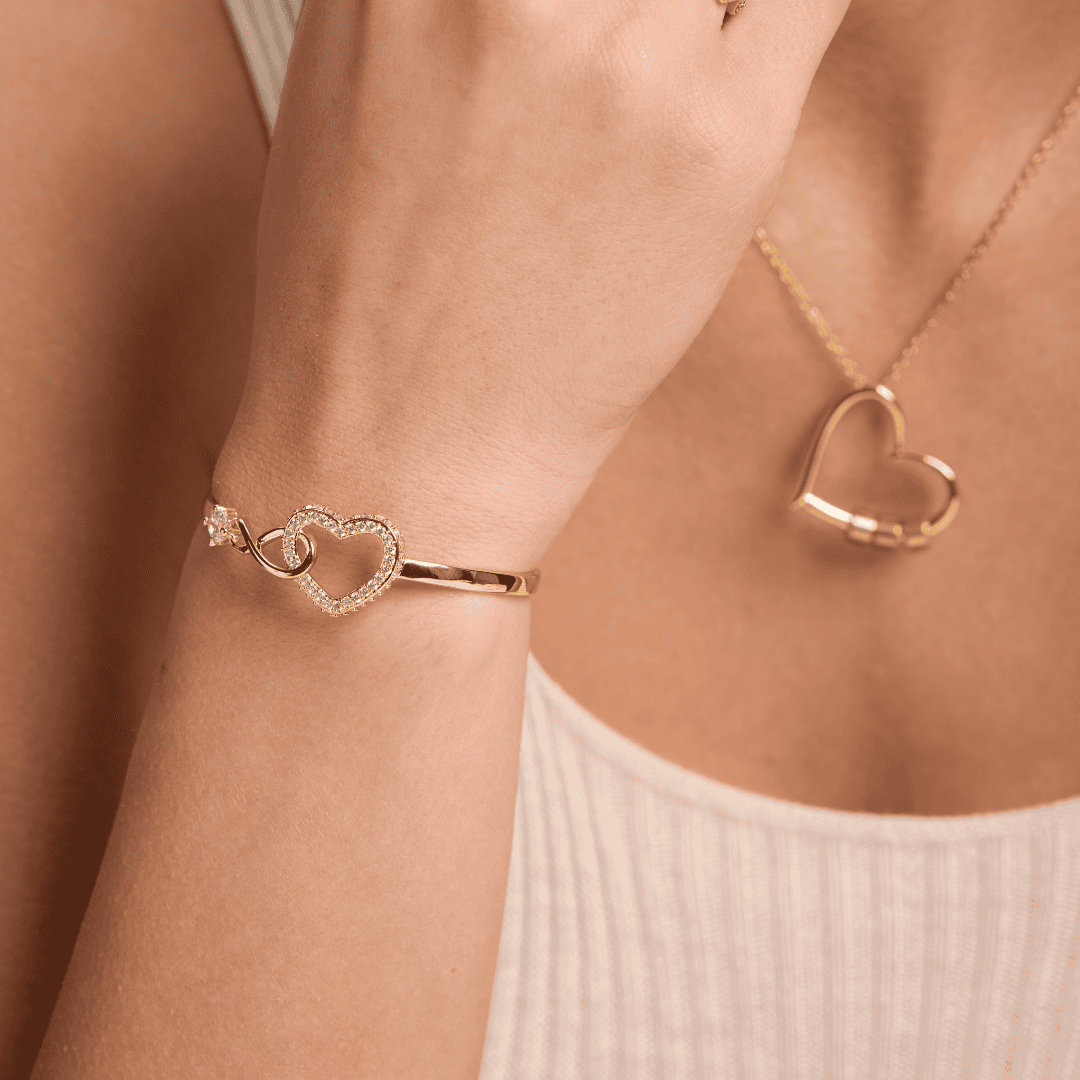 To My Daughter - Infinity Heart Bracelet - Forever Linked Together