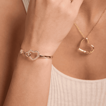 To My Daughter - Infinity Heart Bracelet - Forever Linked Together