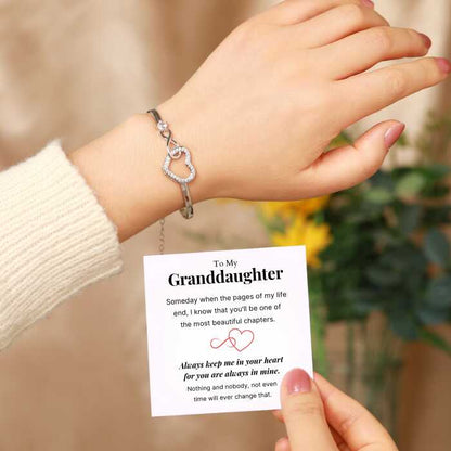 To My Granddaughter - Infinity Heart Bracelet