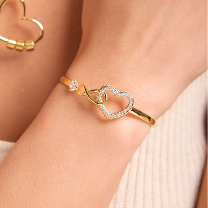 To My Wife - Infinity Heart Name Bracelet
