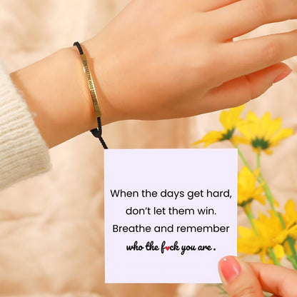 Don't Let The Hard Days Win - Tube Bracelet