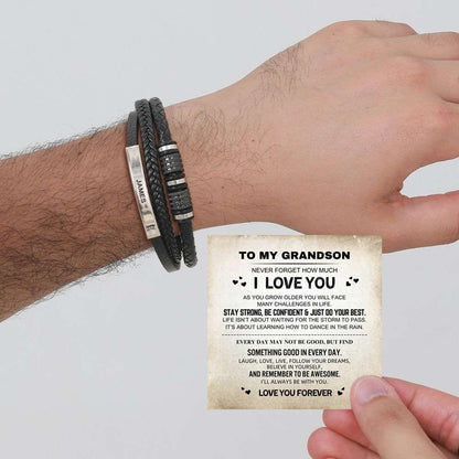 To My Grandson - Forever Together Name Bracelet