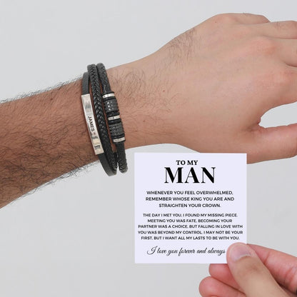 To My Man - Forever Together Name Bracelet