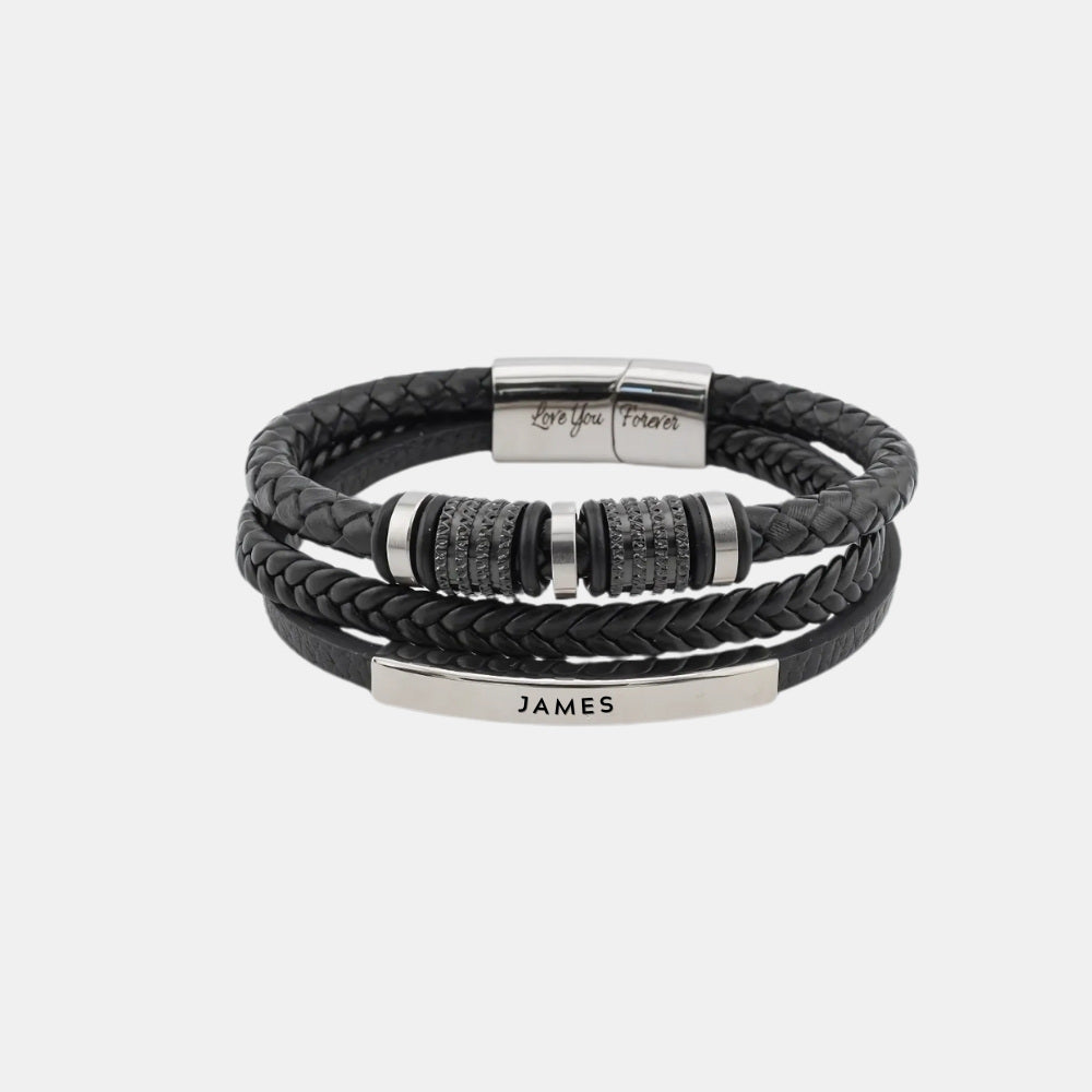 To My Grandson - Forever Together Name Bracelet