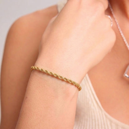Golden Swirl Bracelet