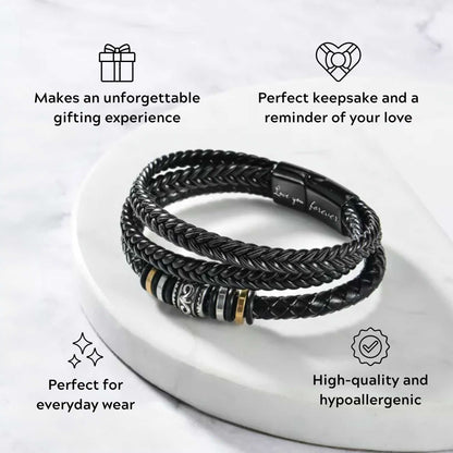 Mother And Son 'Love You Forever' Bracelet