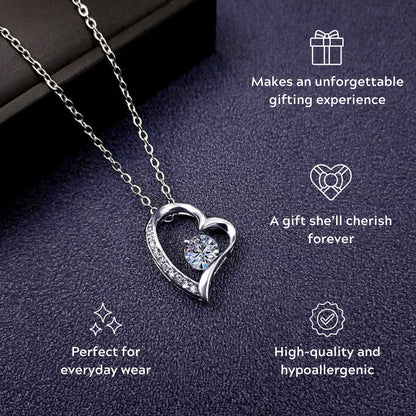 To My Wife - Love Heart Necklace - Your My Last Everything