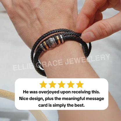 Mother And Son 'Love You Forever' Bracelet
