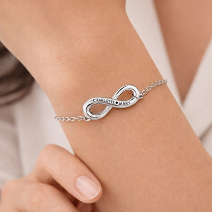 Infinity Name Bracelet for Wife