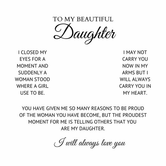 Daughter Message Card